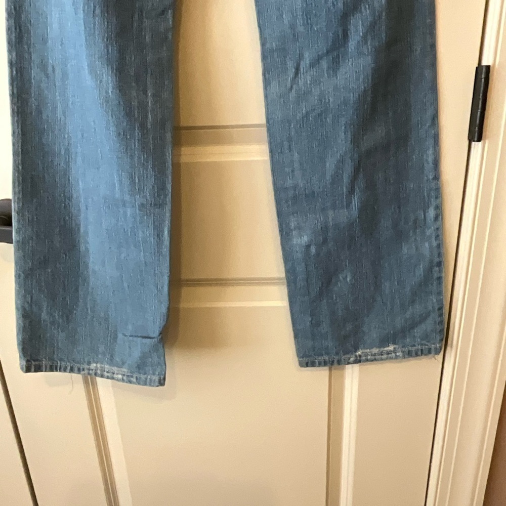 LEI WideLeg Distressed Blue Jeans size 5 - Picture 7 of 13